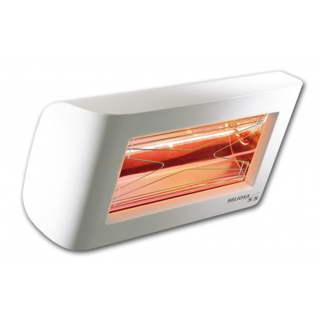 Chauffage électrique radiant lampe infrarouge IRC HELIOSA 55 - 1500 WATTS IPX5 Blanc